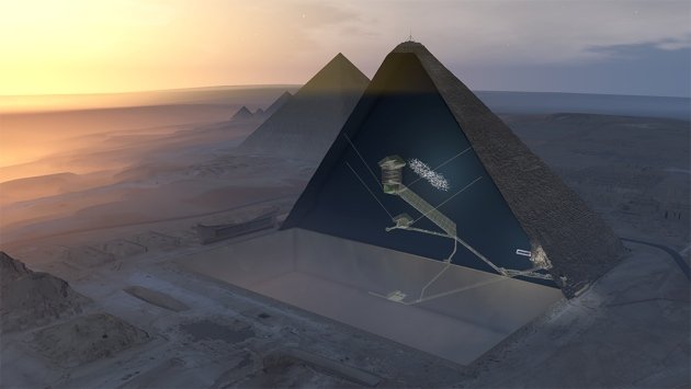 big void pyramide de Kheops scan pyramids