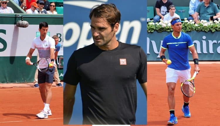 Federer, Nadal et Djokovic