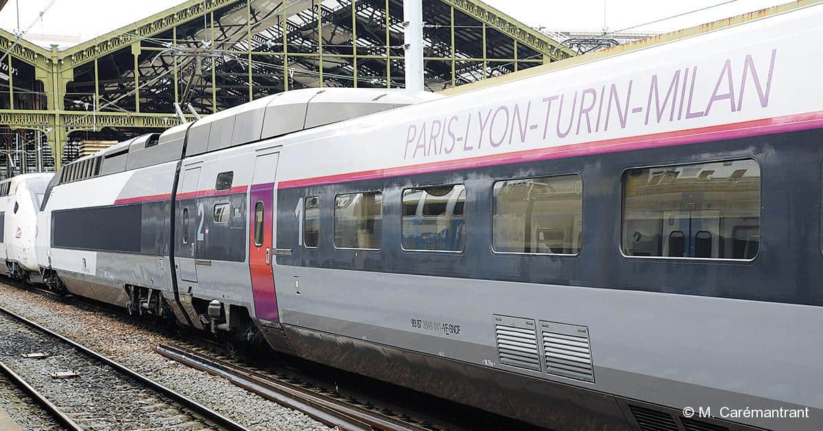 Train Paris Lyon Turin Milan