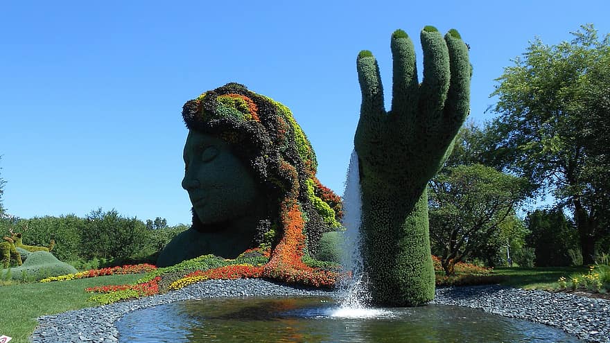 jardin botanique Montréal sculpture végétale